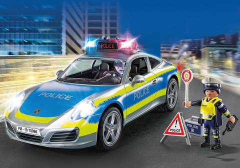 Playmobil Zestaw z pojazdem Porshe 911 70066 Porshe 911 Carrera 4s Policja