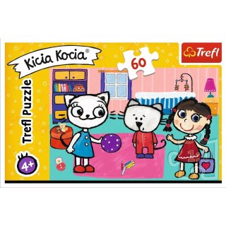 Trefl Puzzle 60 elementów Kicia Kocia z przyjaciółmi