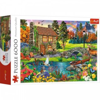 Trefl Puzzle 6000 elementów Chatka w górach