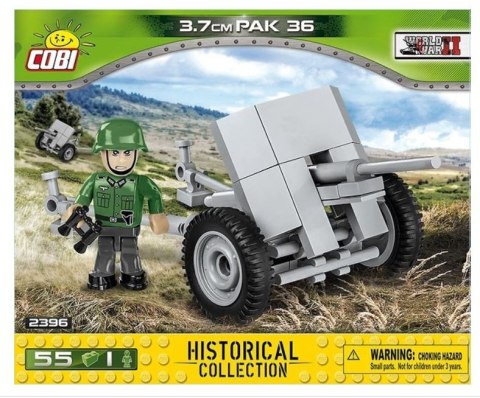 Cobi Klocki Klocki 55 elementów 3,7 cm Pak 36 niemicka armata