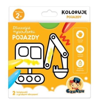 CzuCzu Dłuuugie rysowanki Koloruję Pojazdy