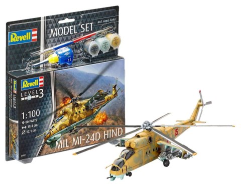 Revell Zestaw modelarski Śmigłowiec Mil MI 24D Hind