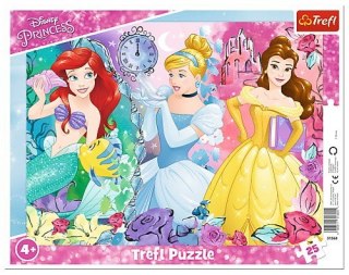 Trefl Puzzle Ramkowe 25 elementów Magiczne księżniczki