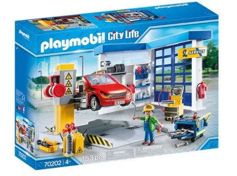 Playmobil Zestaw z figurkami City Life 70202 Warsztat samochodowy