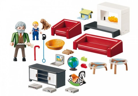 Playmobil Zestaw z figurkami Dollhouse 70207 Przytulny salon