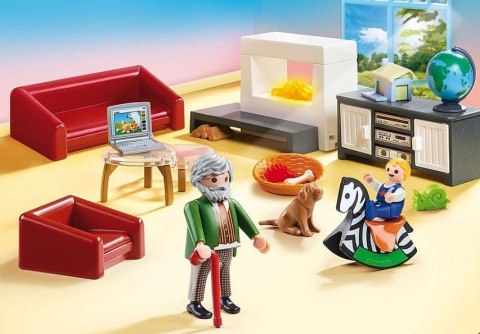 Playmobil Zestaw z figurkami Dollhouse 70207 Przytulny salon