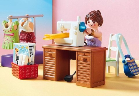 Playmobil Zestaw z figurkami Dollhouse 70208 Sypialnia z kącikiem do szycia