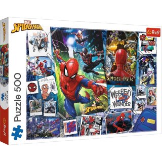 Trefl Puzzle 500 elementów Plakaty z superbohaterem Spiderman