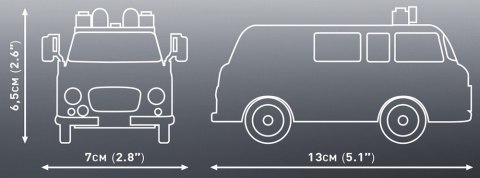 Cobi Klocki Klocki Barkas B1000 Polizei