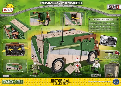 Cobi Klocki Klocki HC WWII Rommels Mammoth 740 elementów