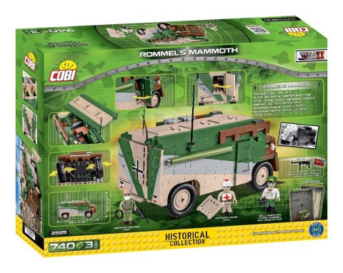 Cobi Klocki Klocki HC WWII Rommels Mammoth 740 elementów