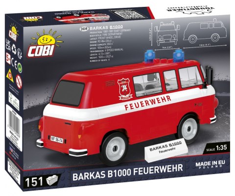 Cobi Klocki Klocki Youngtimer Barkas B1000 Feuerwehr 151 elementów