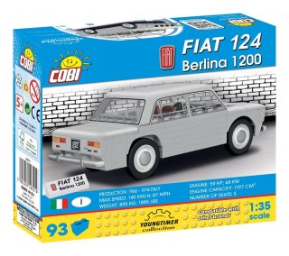 Cobi Klocki Kocki Youngtimer Fiat 124 Berl ina 1200 93 elementów