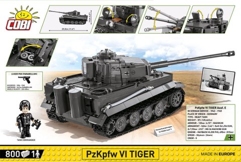 Cobi Klocki Klocki Historical Collection WWII 800 elementów Panzerkampfwagen VI Tiger Ausf.E