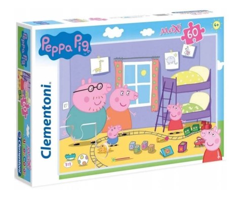 Clementoni Puzzle 60 elementów Maxi Świnka Peppa