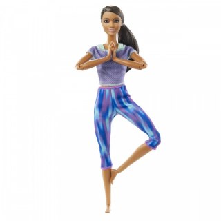 Mattel Lalka Barbie Made to Move Kwiecisty Niebieski strój