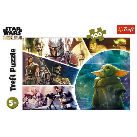 Trefl Puzzle 100 elementów Baby Yoda Star Wars