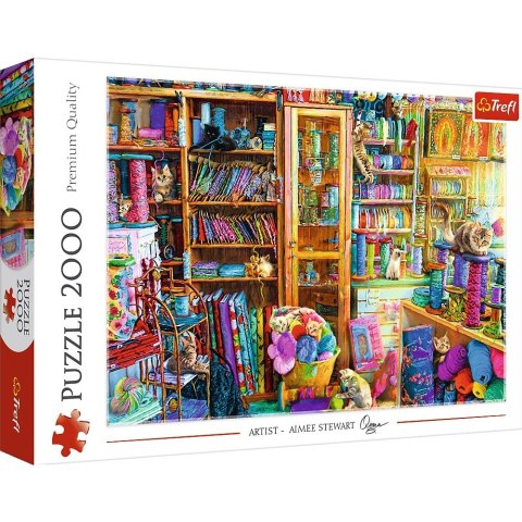 Trefl Puzzle 2000 elementów Koci raj