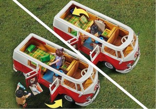 Playmobil Zestaw z pojazdem VW 70176 Volkswagen T1 Camping Bus