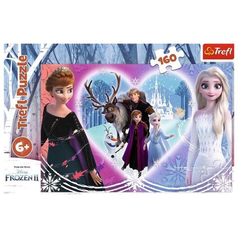 Trefl Puzzle 160 elementów Radosne chwile Frozen 2 Kraina Lodu