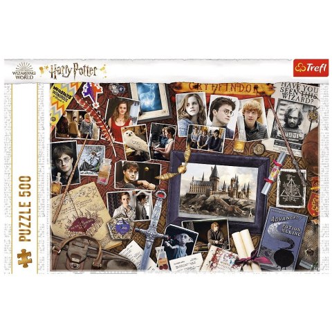 Trefl Puzzle 500 elementów Pamiątki z Hogwartu Harry Potter