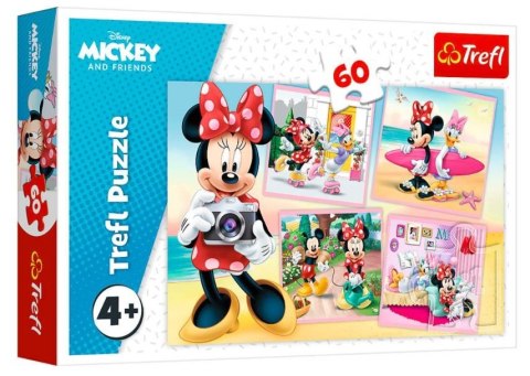 Trefl Puzzle 60 elementów Urocza Minnie