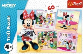 Trefl Puzzle 60 elementów Urocza Minnie