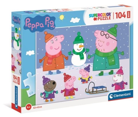 Clementoni Puzzle 104 elementy Maxi Świnka Peppa