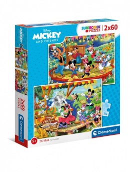 Clementoni Puzzle 2x60 elementów - Miki i Przyjaciele