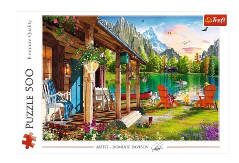 Trefl Puzzle 500 elementów Domek w górach