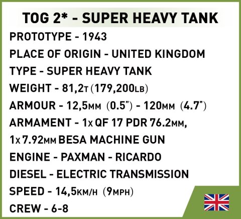Cobi Klocki Klocki TOG II - Czołg superciężki