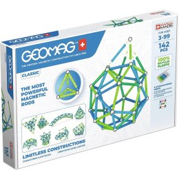 Geomag Klocki magnetyczne Classic Recycled 142 elementy niebieskie