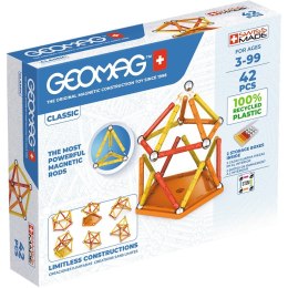 Geomag Klocki magnetyczne Classic Recycled 42 elementy pomarańczowe