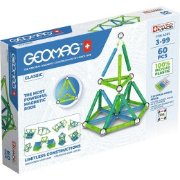 Geomag Klocki magnetyczne Classic Recycled 60 elementów niebieskie