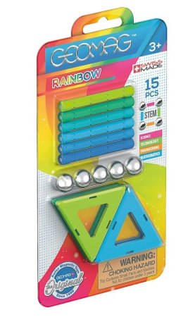 Geomag Klocki magnetyczne Rainbow panels Cold Blister 15 elementów