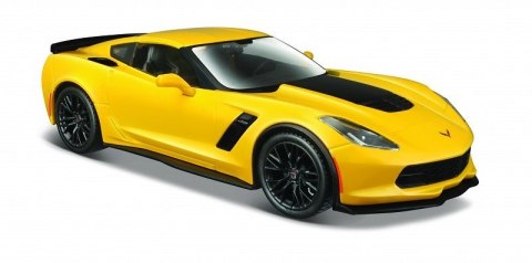 Maisto Model kompozytowy Corvette Z06 2015 żółty 1/24