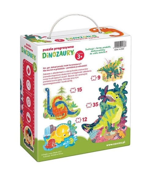 CzuCzu Puzzle progresywne - Dinozaury