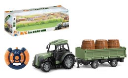 ASKATO Traktor R/C z przyczepą i beczkami