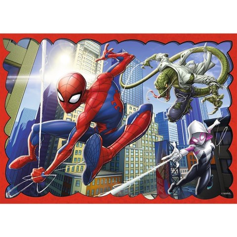 Trefl Puzzle 4w1 Bohaterski Spider Man