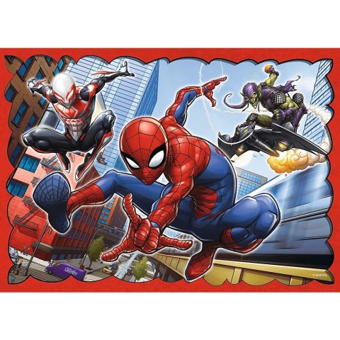 Trefl Puzzle 4w1 Bohaterski Spider Man