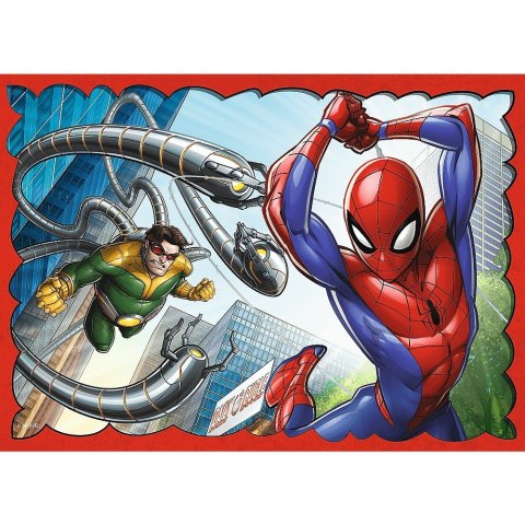 Trefl Puzzle 4w1 Bohaterski Spider Man