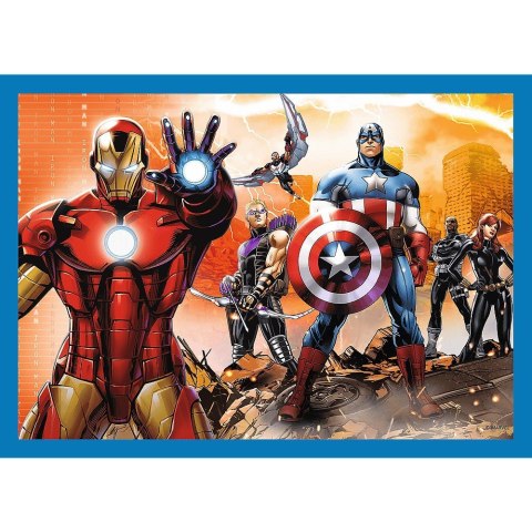 Trefl Puzzle 4w1 Odważni Avengersi