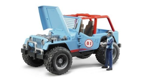 BRUDER Jeep Cross Country Racer niebieski z figurką