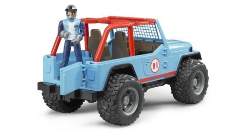 BRUDER Jeep Cross Country Racer niebieski z figurką