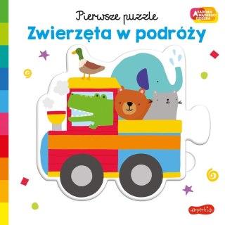 Harper Collins Książeczka Akademia Mądrego Dziecka. Pierwsze Puzzle. Zwierzęta w podróży