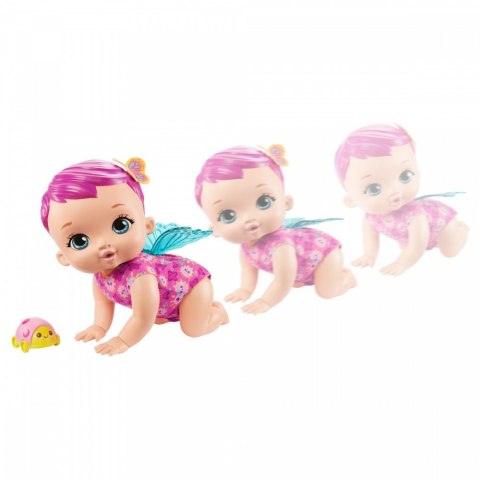 Mattel Lalka My Garden Baby Raczkujący Bobasek-Motylek różowa