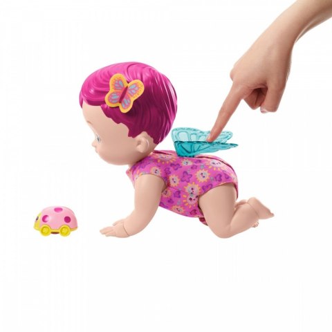 Mattel Lalka My Garden Baby Raczkujący Bobasek-Motylek różowa