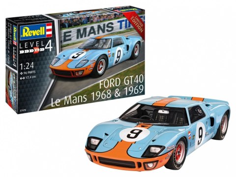 Revell Model plastikowy Samochód 1/24 Ford GT 40 Le Mans 1968