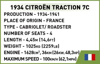 Cobi Klocki Klocki Citroen Traction 7C