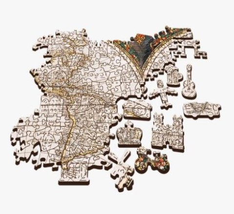 Trefl Puzzle drewniane 1000 elementów Antyczna mapa świata